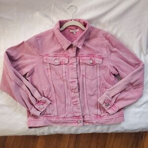 Chic Pink Denim Jacket
